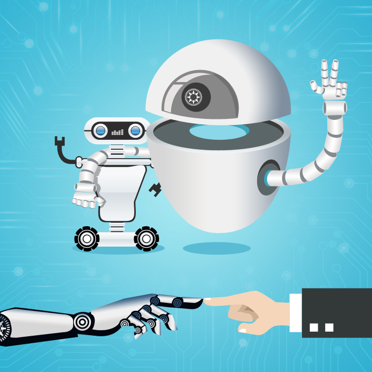 AI humans and robots, representing the reliability gap in autonomous agents