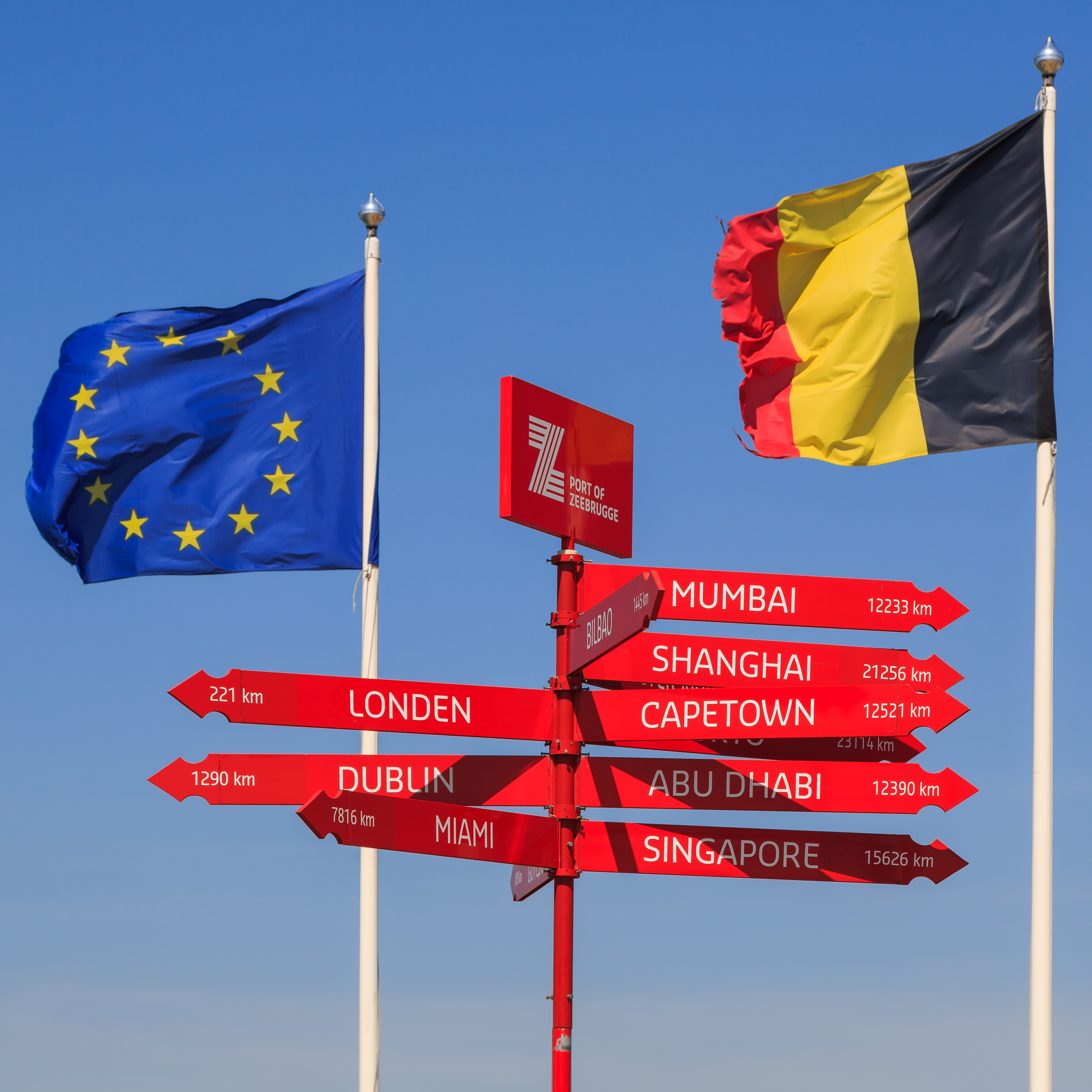 European Union flag and video game controller