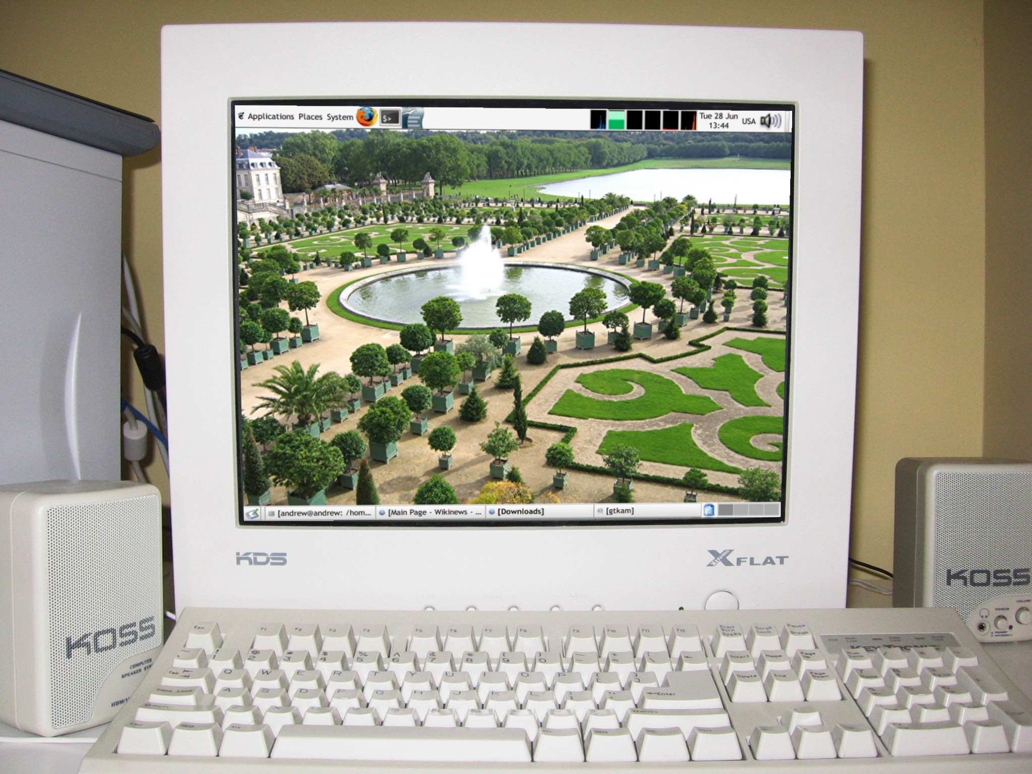 Simulated computer monitor screen, representing the OLED display market