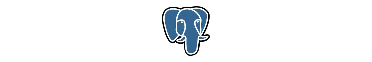 The blue and white elephant logo of the PostgreSQL relational database, the engine behind nearly one in three self-hosted apps
