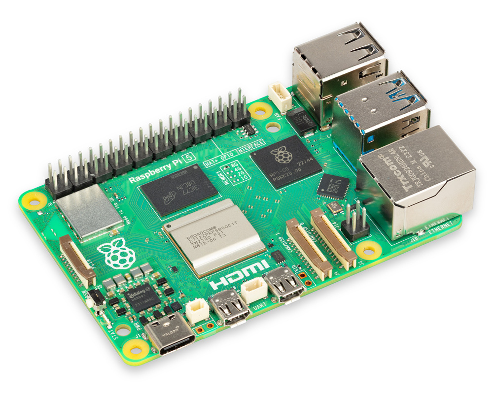 A Raspberry Pi 5 single-board computer, the cheap workhorse at the center of the 2026 home-server boom